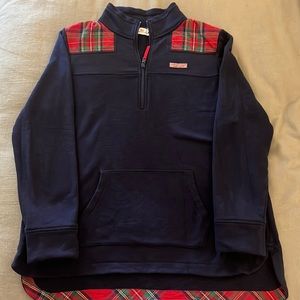 Vineyard Vines Holiday Plaid Shep Shirt, L, EUC